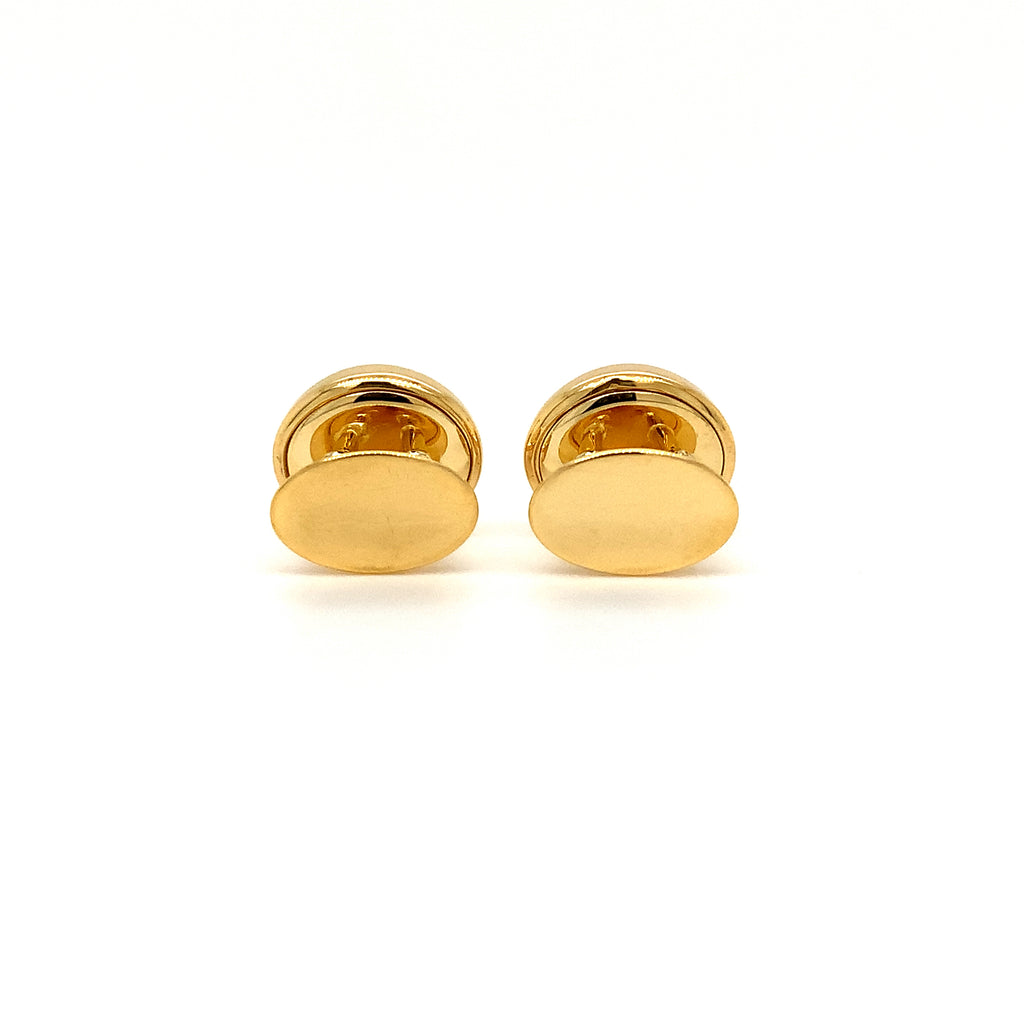 dolan & bullock 18k yellow gold tuxedo button stud set