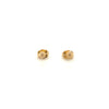 one pair of 3mm ball stud earrings14kt yellow gold with bright finish, friction backs included