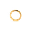 hammered finish solid 18k yellow gold wedding band