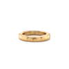 hammered finish solid 18k yellow gold wedding band