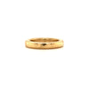 hammered finish solid 18k yellow gold wedding band