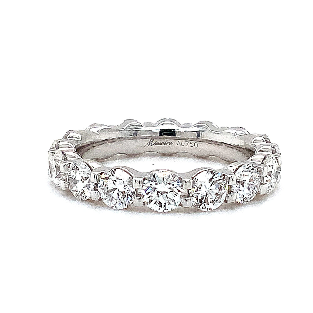 Memoire Petite Prong Eternity Diamond Band Set in Platinum 3.27 cts t.w. - Image 1 of 5