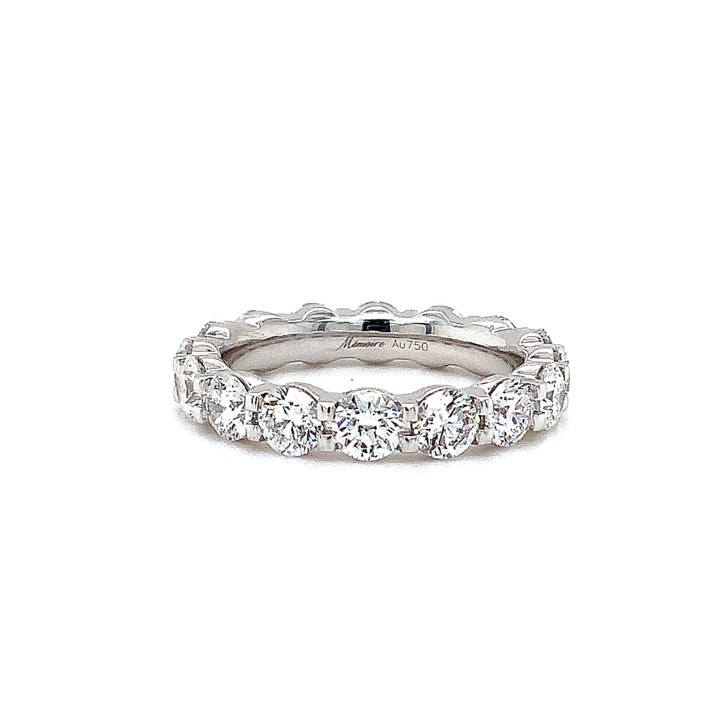 Memoire Petite Prong Eternity Diamond Band Set in Platinum 3.27 cts t.w. - Image 4 of 5