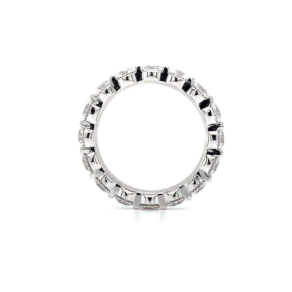 Memoire Petite Prong Eternity Diamond Band Set in Platinum 3.27 cts t.w. - Image 3 of 5