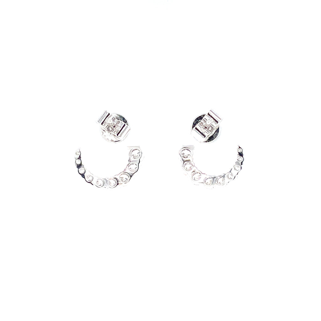 Memoire Luna Wrap Collection Diamond Earring in18Karat White Gold 1.30cts t.w. - Image 6 of 6