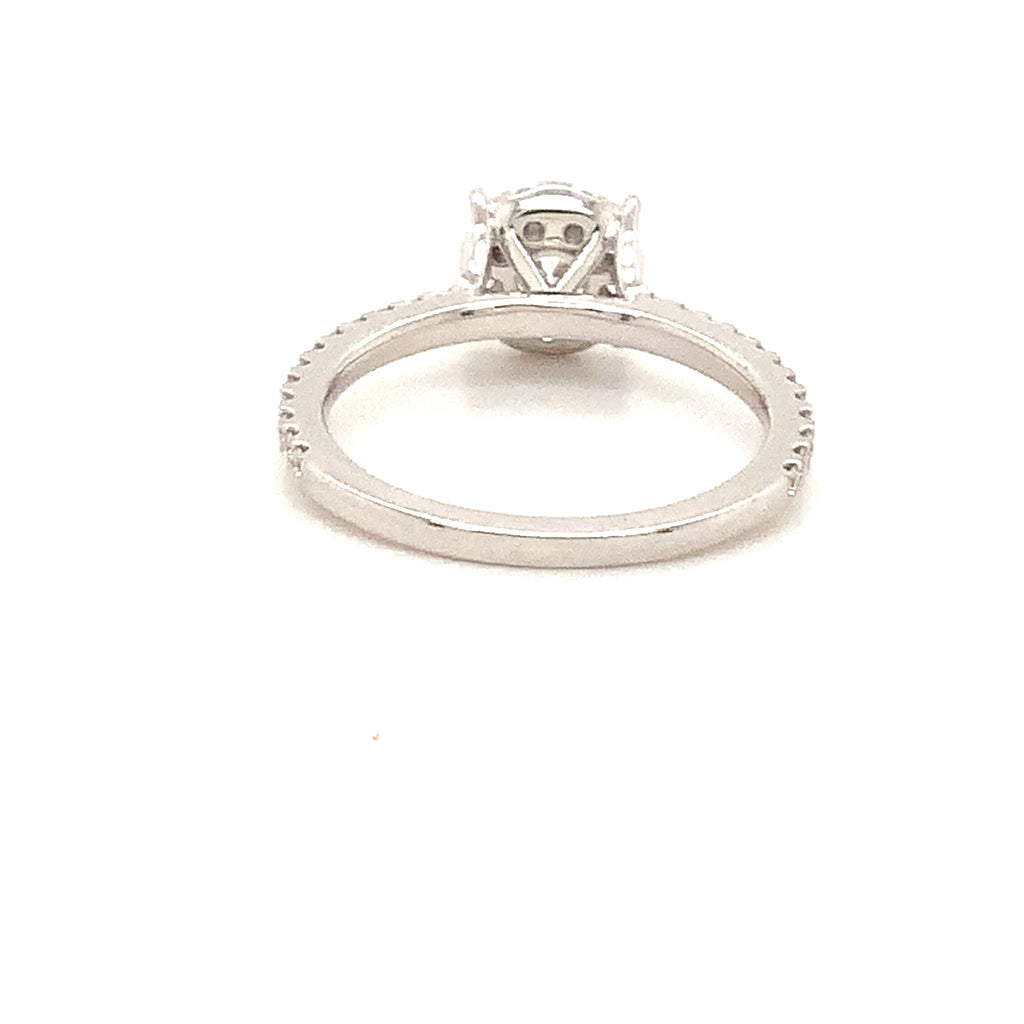 Memoire Bouquet Collection Diamond 0.73ct Engagement Ring Set in18 Kt White Gold 2 carat Look - Image 5 of 6