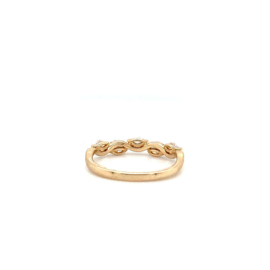 Stackable Marquise Cut Diamond Band set in14K Yellow Gold - Image 4 of 4