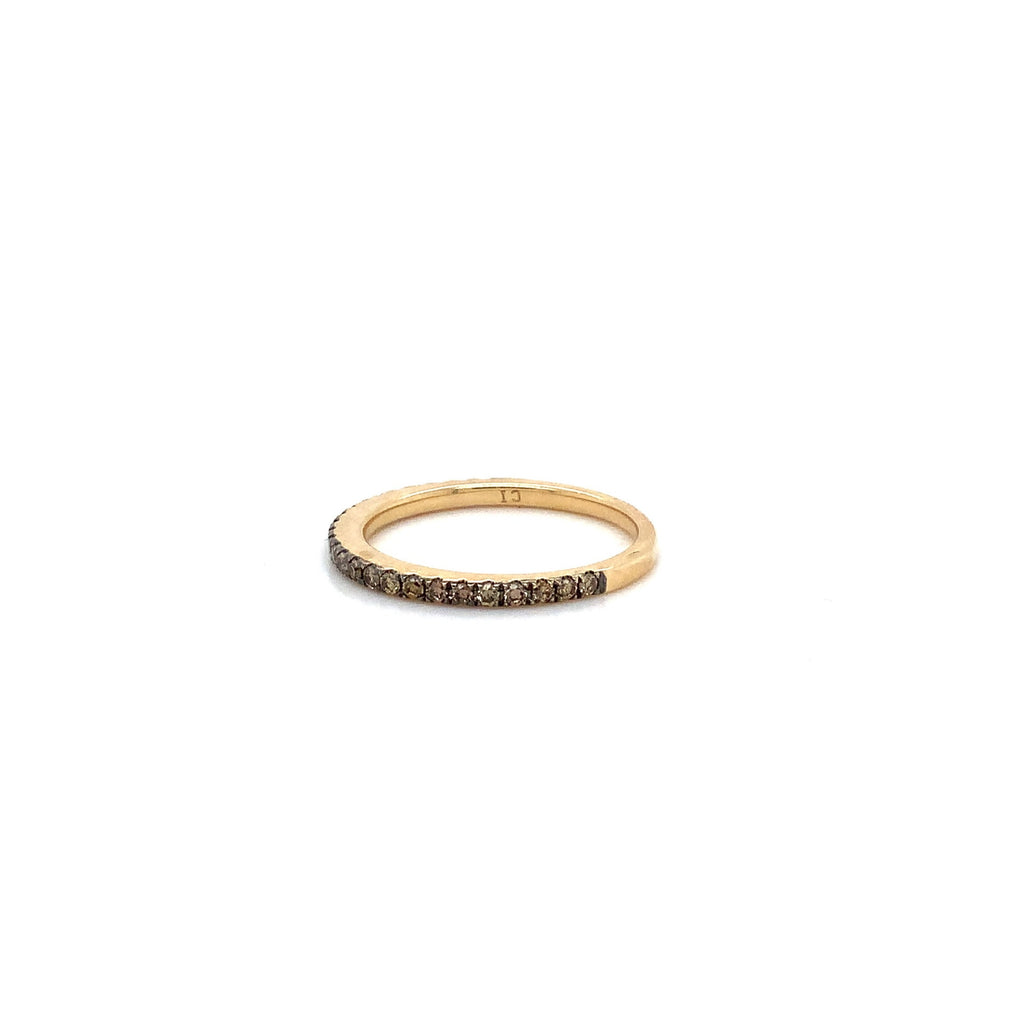 Chocolate Diamond Stackable Band in 14 kt Yellow Gold. - Image 2 of 3
