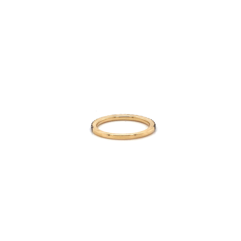 Chocolate Diamond Stackable Band in 14 kt Yellow Gold. - Image 3 of 3