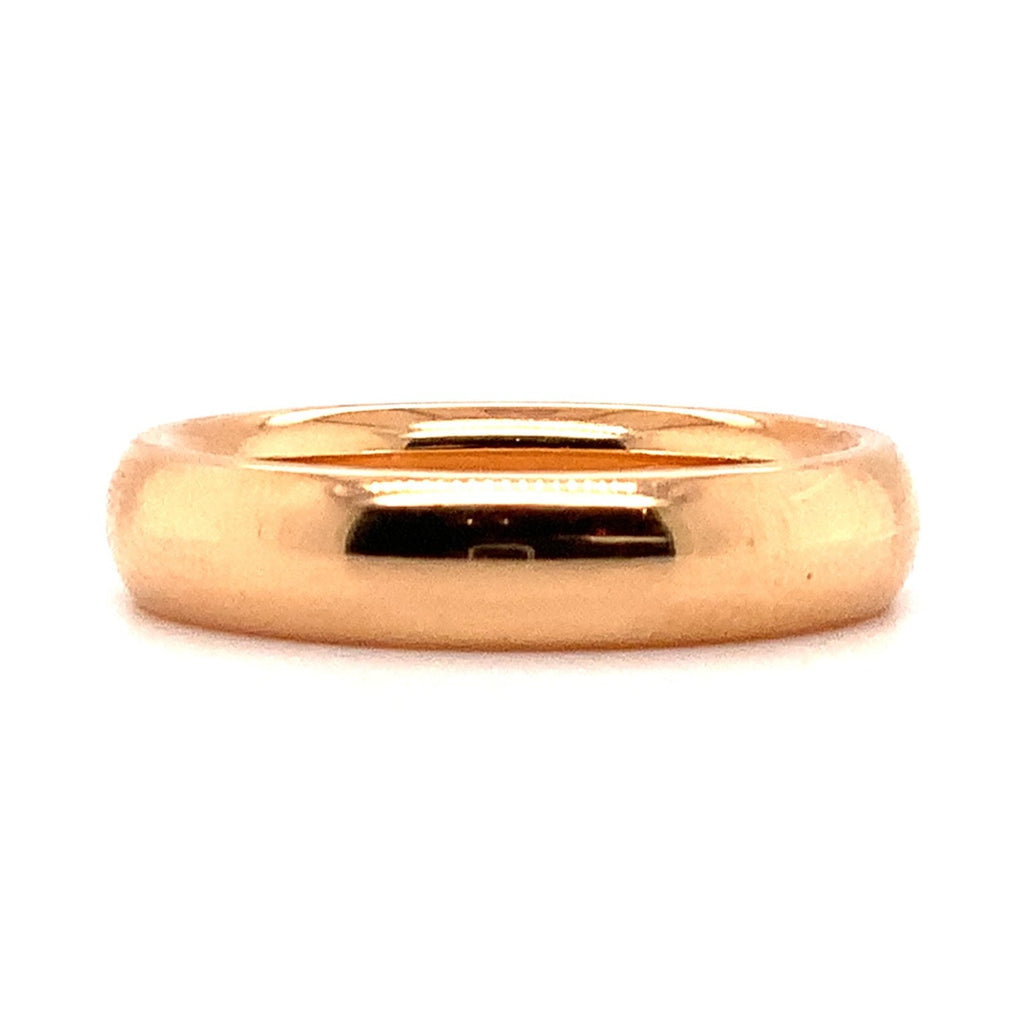 Classic Stackable Wedding Band 18K Rose Gold 4mm - Image 1 of 2