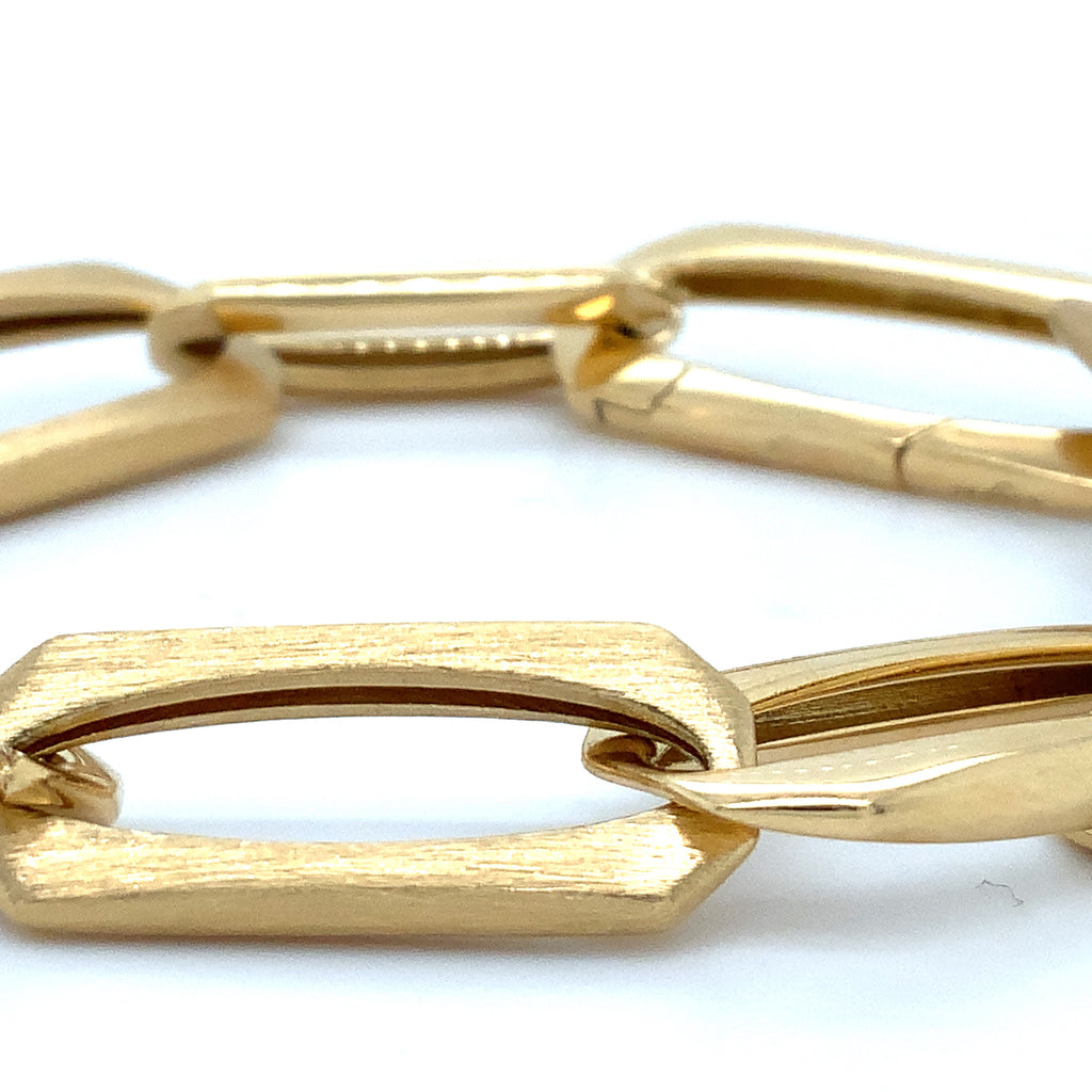 Afarin Collection Pavé Diamond 1.72 cts Paperclip Bracelet Set in 18K Yellow Gold - Image 11 of 12