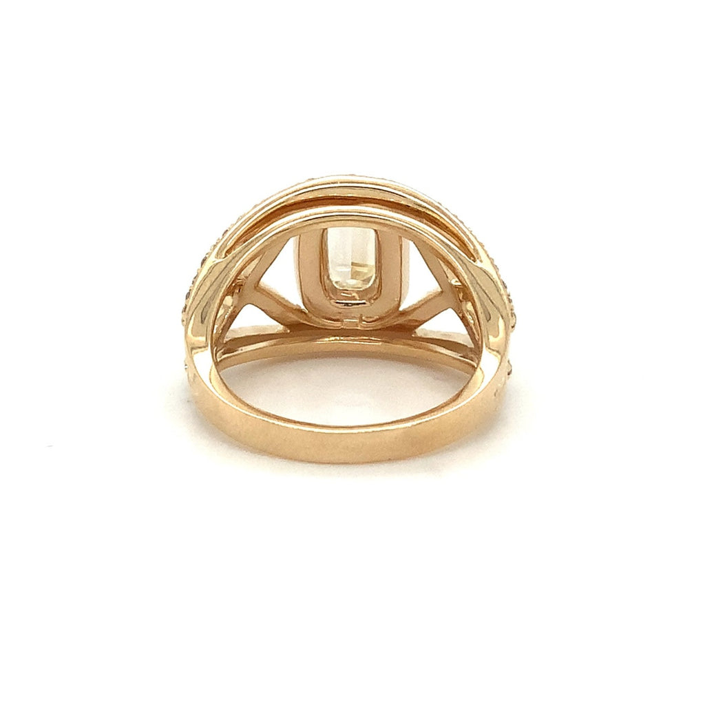Christopher Designs L'Amour Crisscut® Diamond Ring set in 14K Yellow Gold - Image 4 of 8