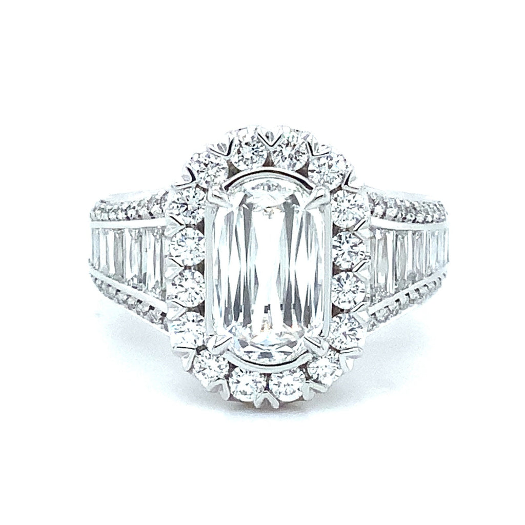 Christopher Designs Crisscut® Engagement Ring with 3.10 cts Set in Platinum - Image 1 of 7