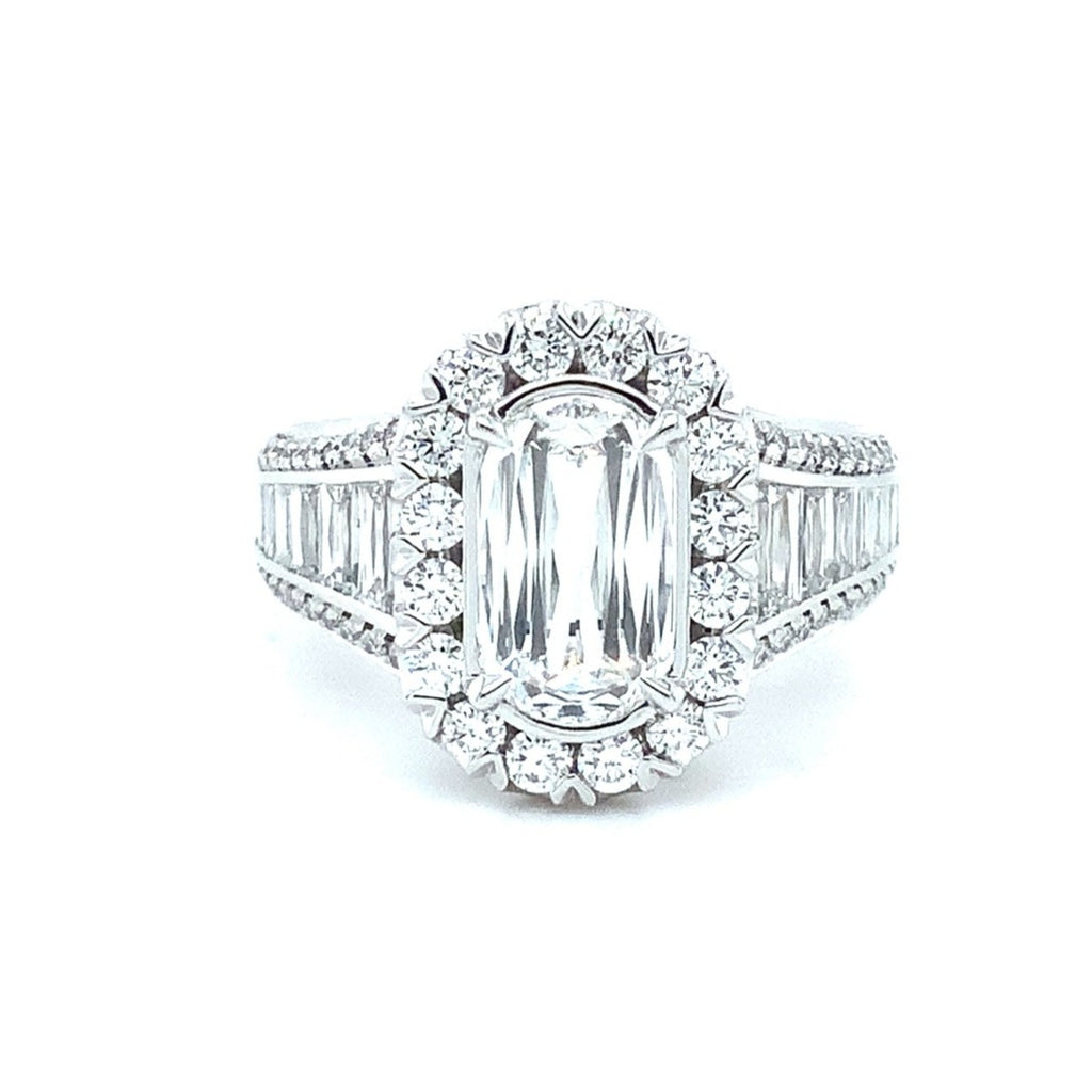 Christopher Designs Crisscut® Engagement Ring with 3.10 cts Set in Platinum - Image 2 of 7