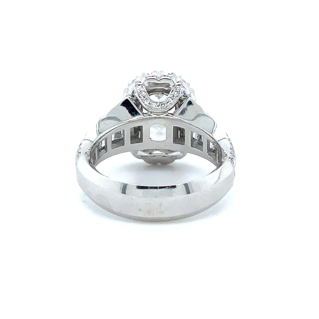 Christopher Designs Crisscut® Engagement Ring with 3.10 cts Set in Platinum - Image 5 of 7