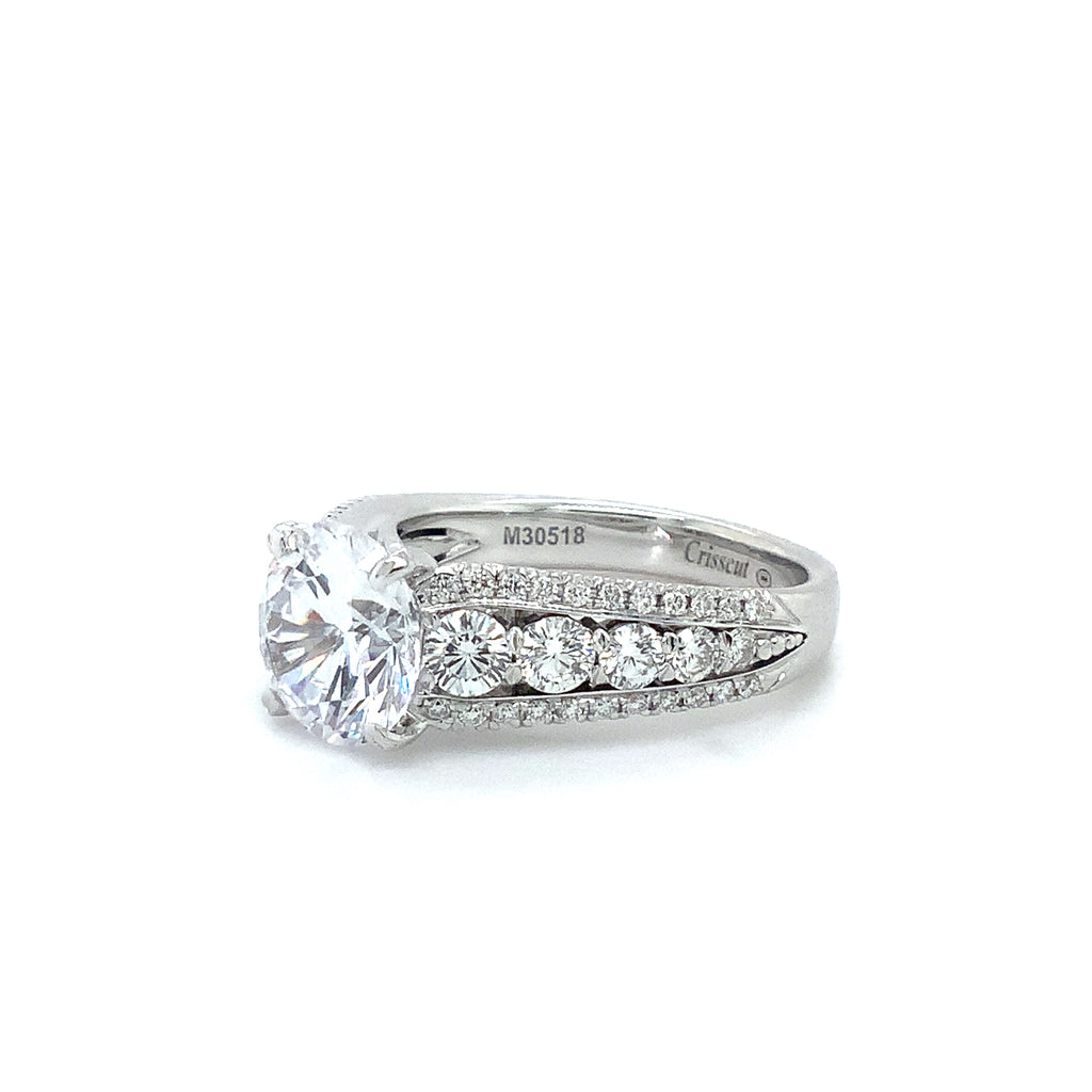 Christopher Designs Crisscut® Diamond Semi-Mount Setting is set in18K White Gold - Image 3 of 5