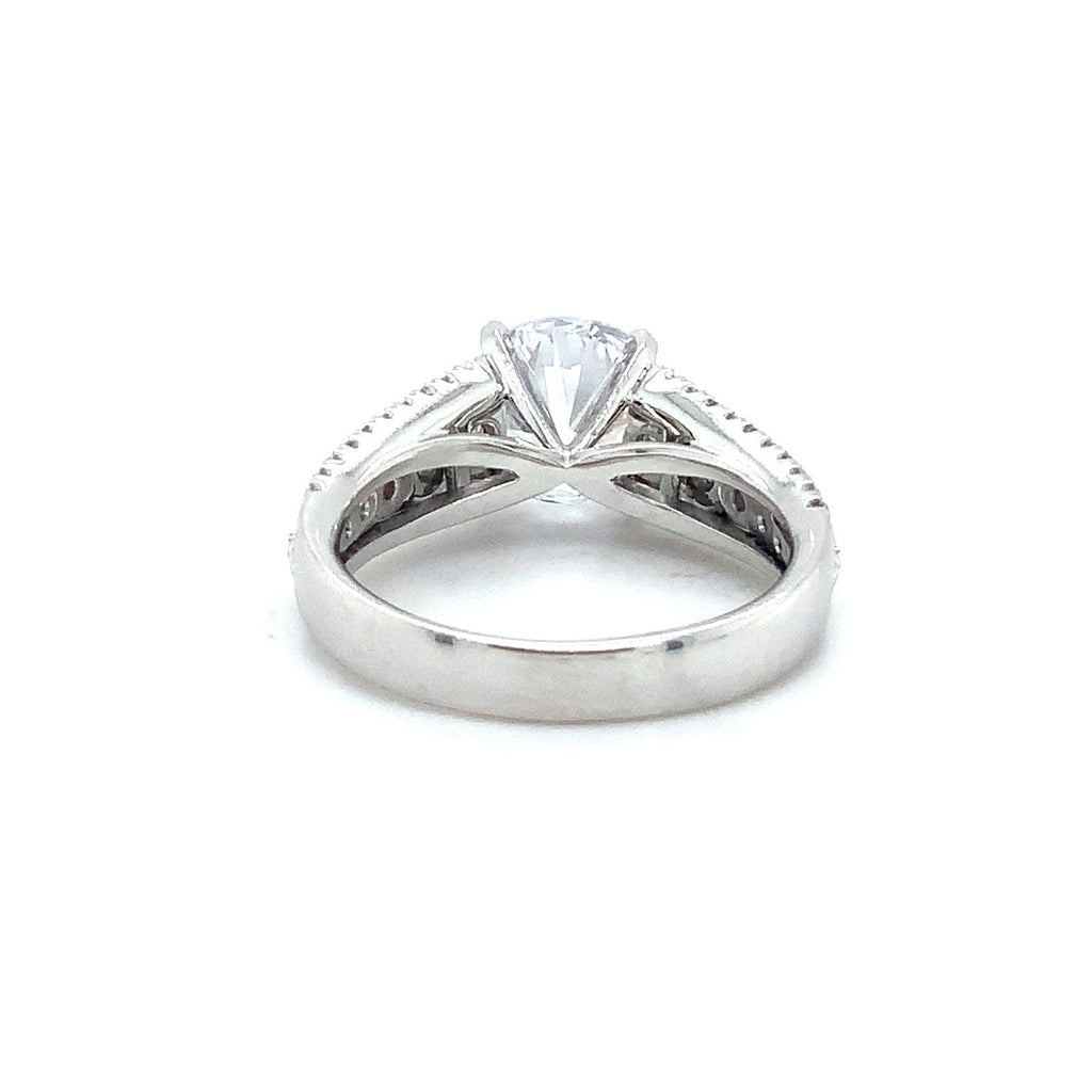 Christopher Designs Crisscut® Diamond Semi-Mount Setting is set in18K White Gold - Image 5 of 5