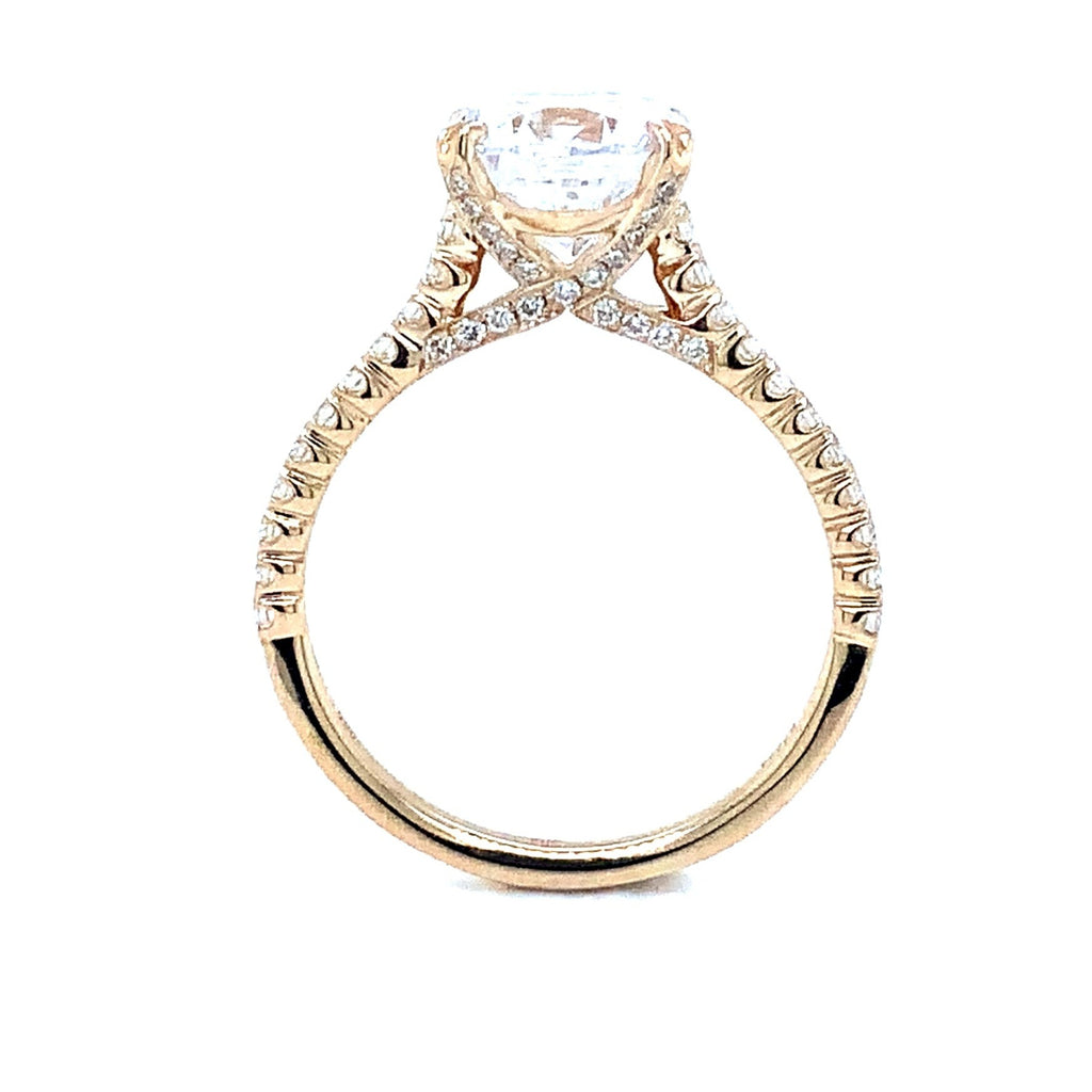 Christopher Design Engagement Diamond Semi-Mounting  Ring Fashioned in 14K Yellow Gold - Image 3 of 5