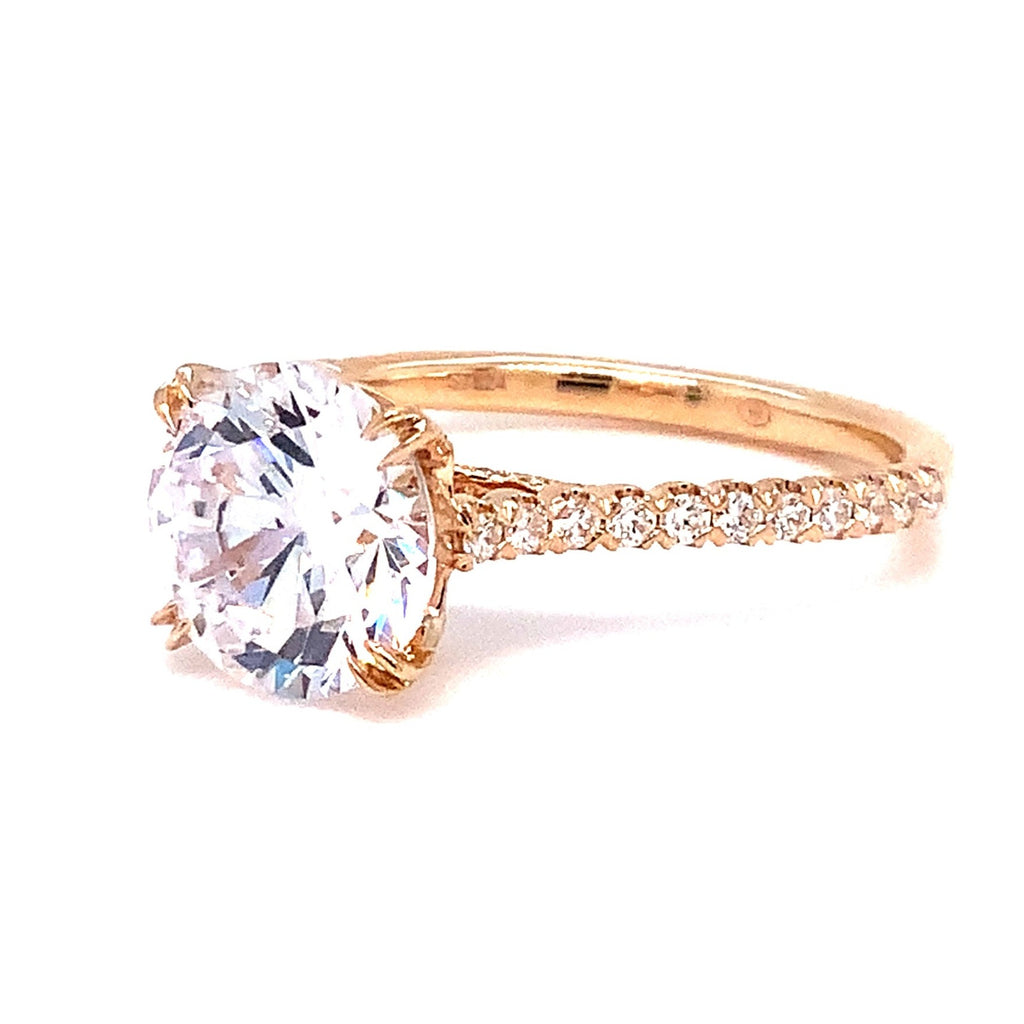 Christopher Design Engagement Diamond Semi-Mounting  Ring Fashioned in 14K Yellow Gold - Image 2 of 5