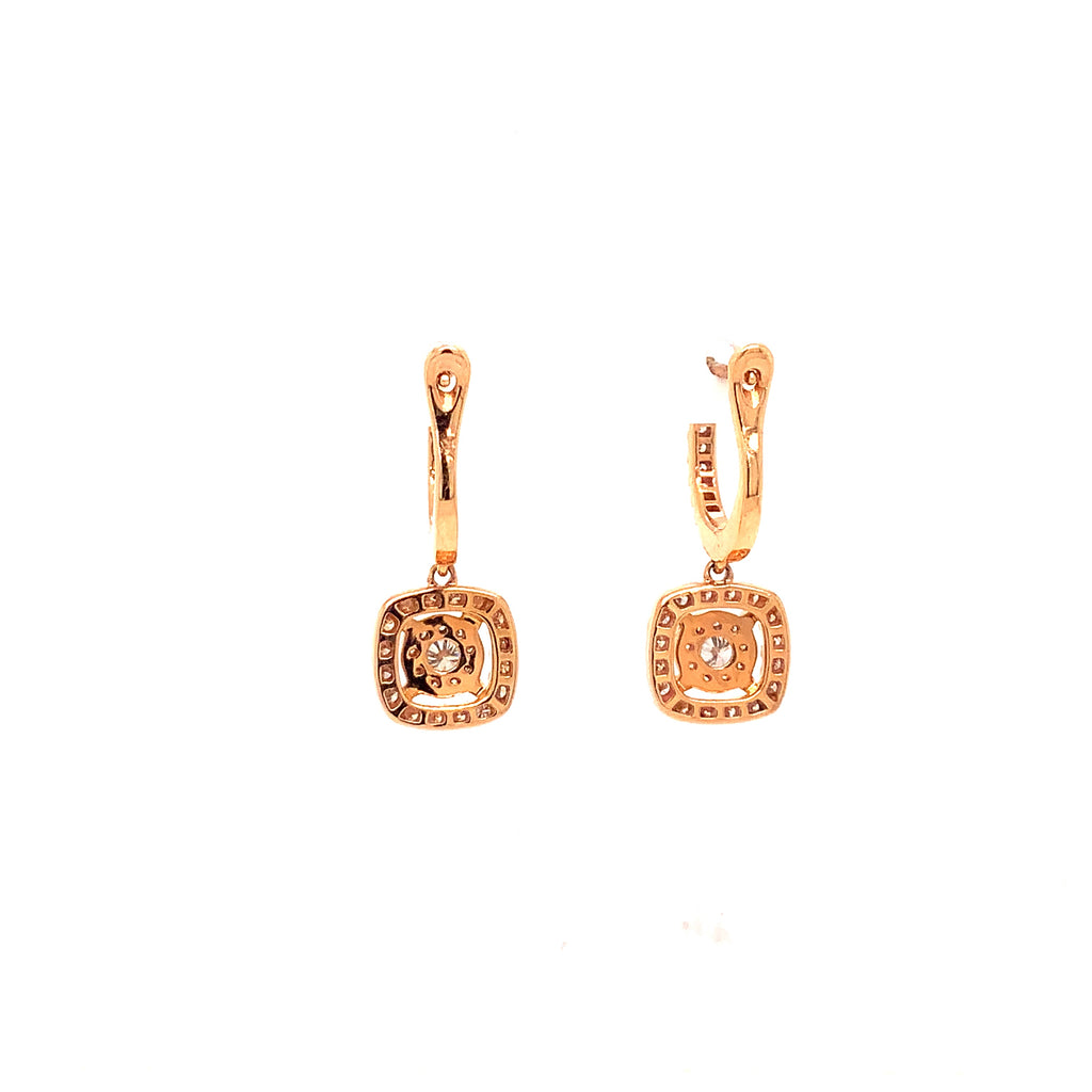 Memoire Diamond Bouquet Collection Drop Earring 18 Kt Rose Gold - Image 5 of 7