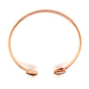 open wire cuff diamond 0.25 14 karat rose gold
