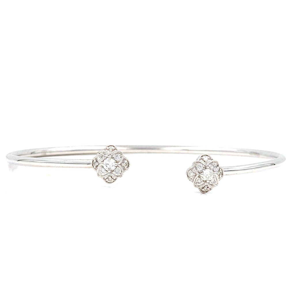 White Gold Wire Bracelet | Blacy's Fine Jewelers