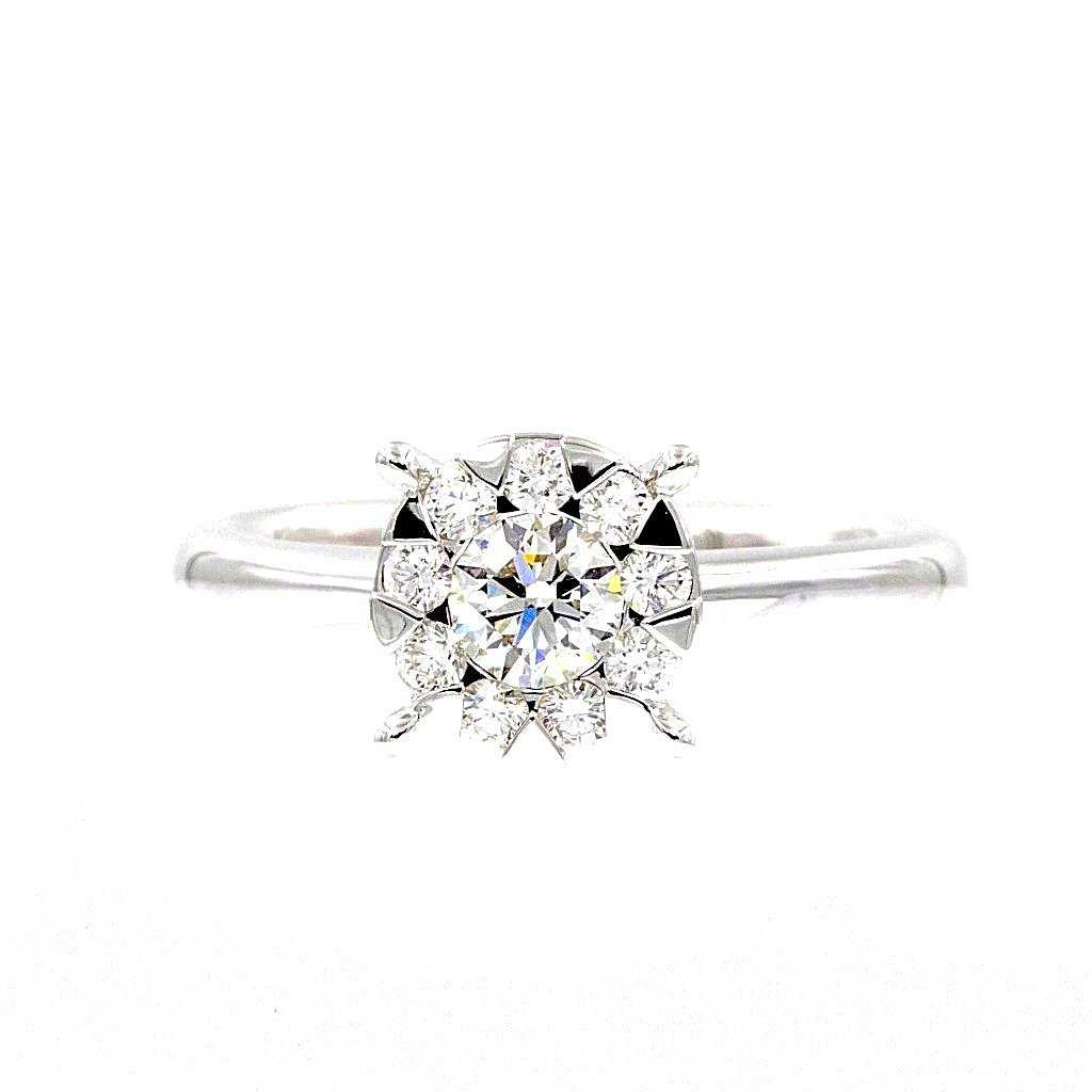 Memoire Bouquets Collection Engagement Diamond Ring 0.87 ctw  Looks Like a 3 Carat - Image 2 of 7