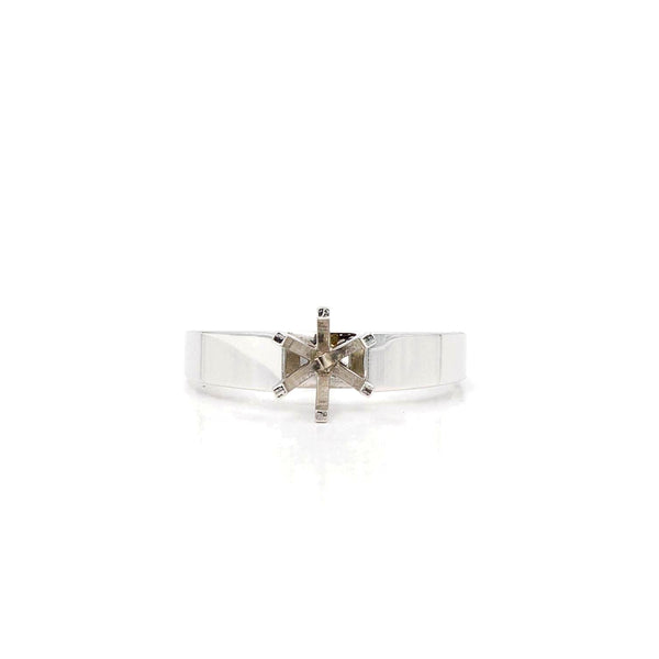 camelot bridal platinum cathedral setting solitaire semi mounting holds 6 - 7 mm round