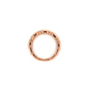 stackable  baguette and brilliant cut diamond band set in 14 kt rose gold.