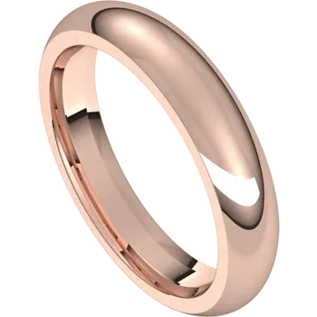 Classic Stackable Wedding Band 18K Rose Gold 4mm - Image 2 of 2