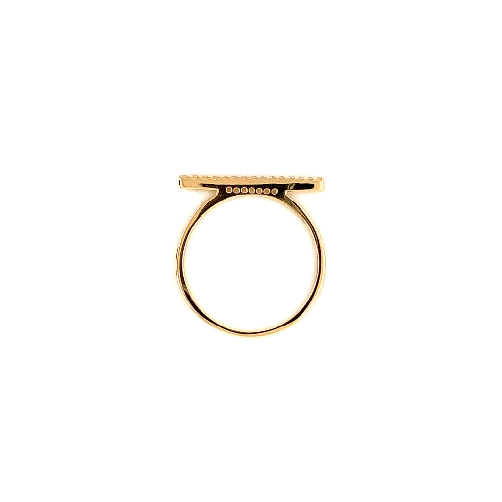 Afarin Collection Stackable Bar Diamond Ring 18K Yellow Gold 0.08ct - Image 2 of 2