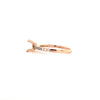 rose gold 4 prong basket diamond semi-mounting set in 18k rose gold