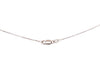 shared prong diamond heart shaped pendent 30 diamond  0.11 ctw 18k white gold