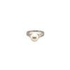 mastoloni aa cream akoya cultured pearl and diamond ring crossover design 18k white gold