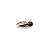 black south sea company cultured pearl and 0.12 cts tw diamond ring 18k white gold