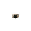 black south sea company cultured pearl and 0.12 cts tw diamond ring 18k white gold