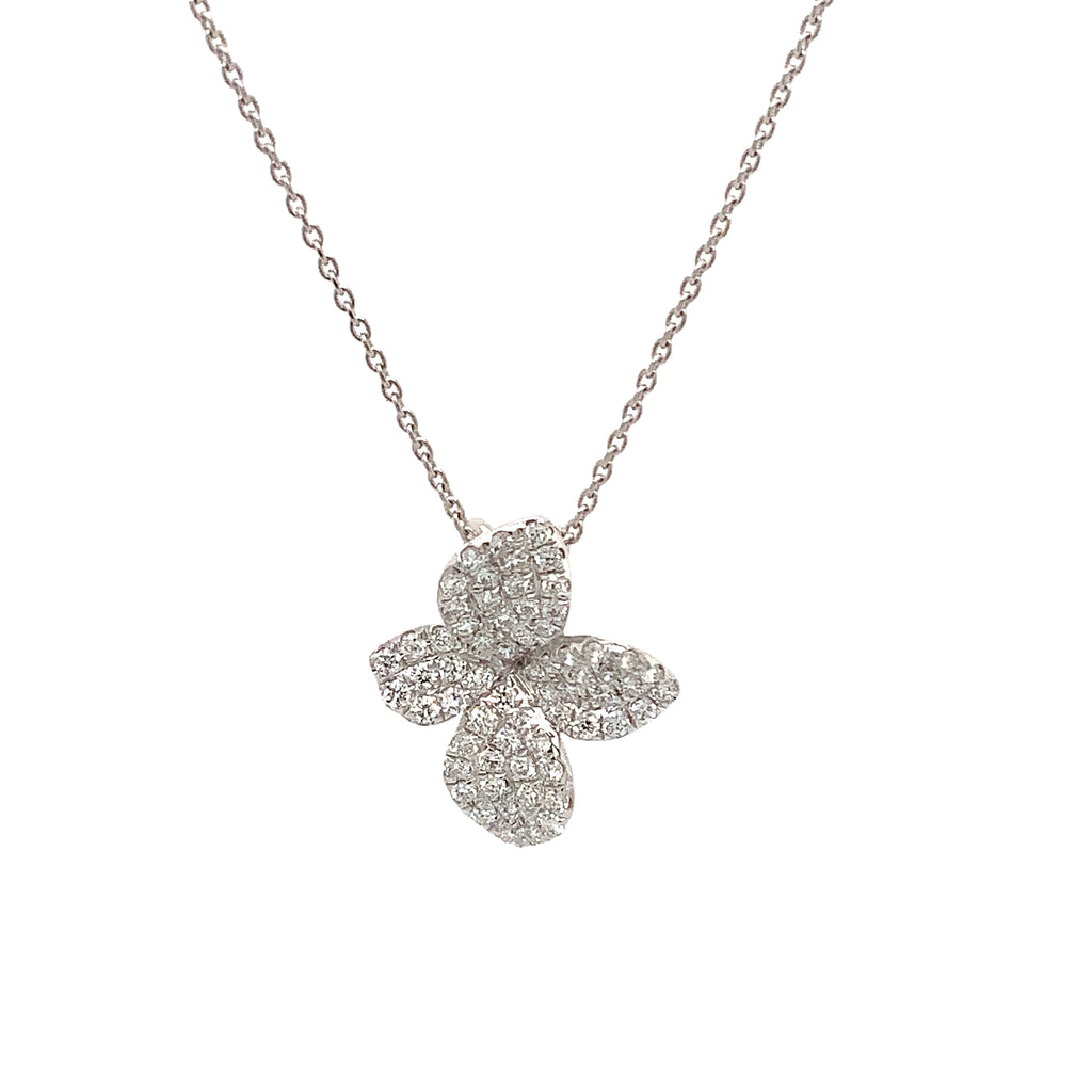 Afarin Collection Pavé  Petite Garden Diamond Pendant in 18 kt White Gold - Image 2 of 4