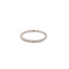 filigree beaded milgrain stackable wedding band 18k white gold 1.7mm wide