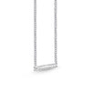 Memoire Classic Bar Necklace 12 Round Brilliant Diamonds Equal 0.29 ctw 18K White Gold | Blacy's Fine Jewelers