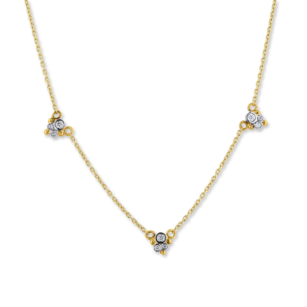 Lika Behar Pure Love Deserves Pure Gold "DYLAN" Collection 24K Gold Diamond 0.18 ct Necklace - Image 1 of 5