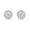 Memoire 18K White Gold Blossom Collection Diamond Earrings 22 Diamonds equals 1.52ctw | Blacy's Fine Jewelers