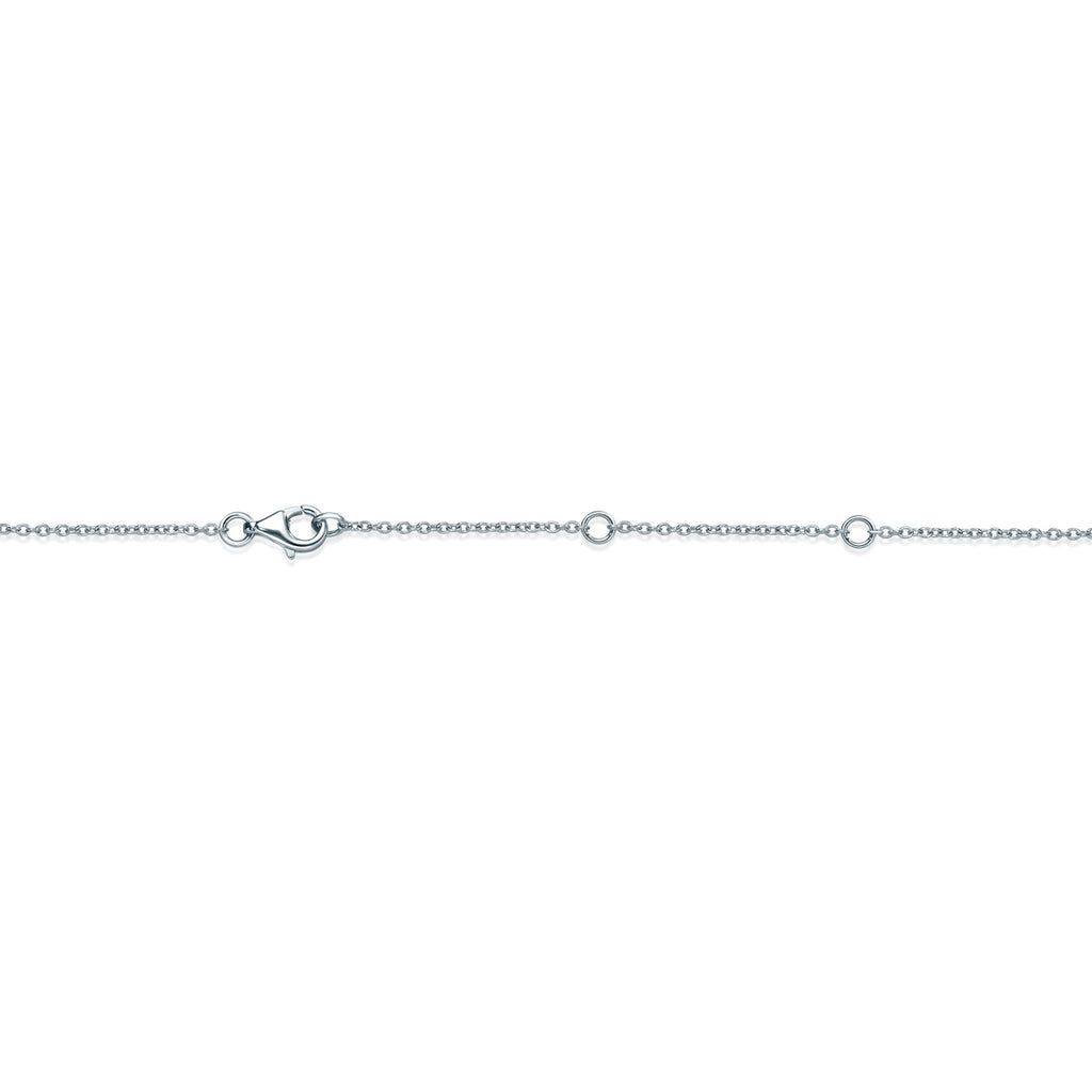 Memoire Diamond Blossom Collection Pendant 11 Round Brilliant Diamonds Equal 1.01ctw 18K White Gold | Blacy's Fine Jewelers