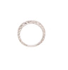 vintage look wedding band round brilliant cut diamonds 14k white gold