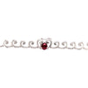 contessa statement necklace, diamonds, padparashas, pink tourmaline in 18 kt white gold