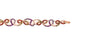 multi colored sapphire and diamond bracelet in 14kt rose gold