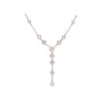 a link collection metropolitan forevermark 11 diamond lariat necklace in 18 kt white gold 1.02cts t.w.
