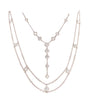 a link collection metropolitan forevermark 11 diamond lariat necklace in 18 kt white gold 1.02cts t.w.