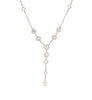a link collection metropolitan forevermark 11 diamond lariat necklace in 18 kt white gold 1.02cts t.w.