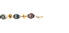 south sea multi colored circle pearl necklace 18k yellow gold and sterling silver.