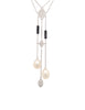 mastoloni pearl pavée diamond lariat with black onyx necklace 18k white gold